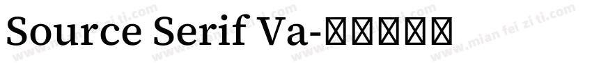 Source Serif Va字体转换